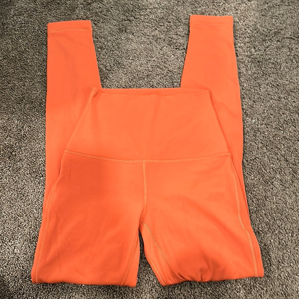 lululemon size 4 orange leggings
